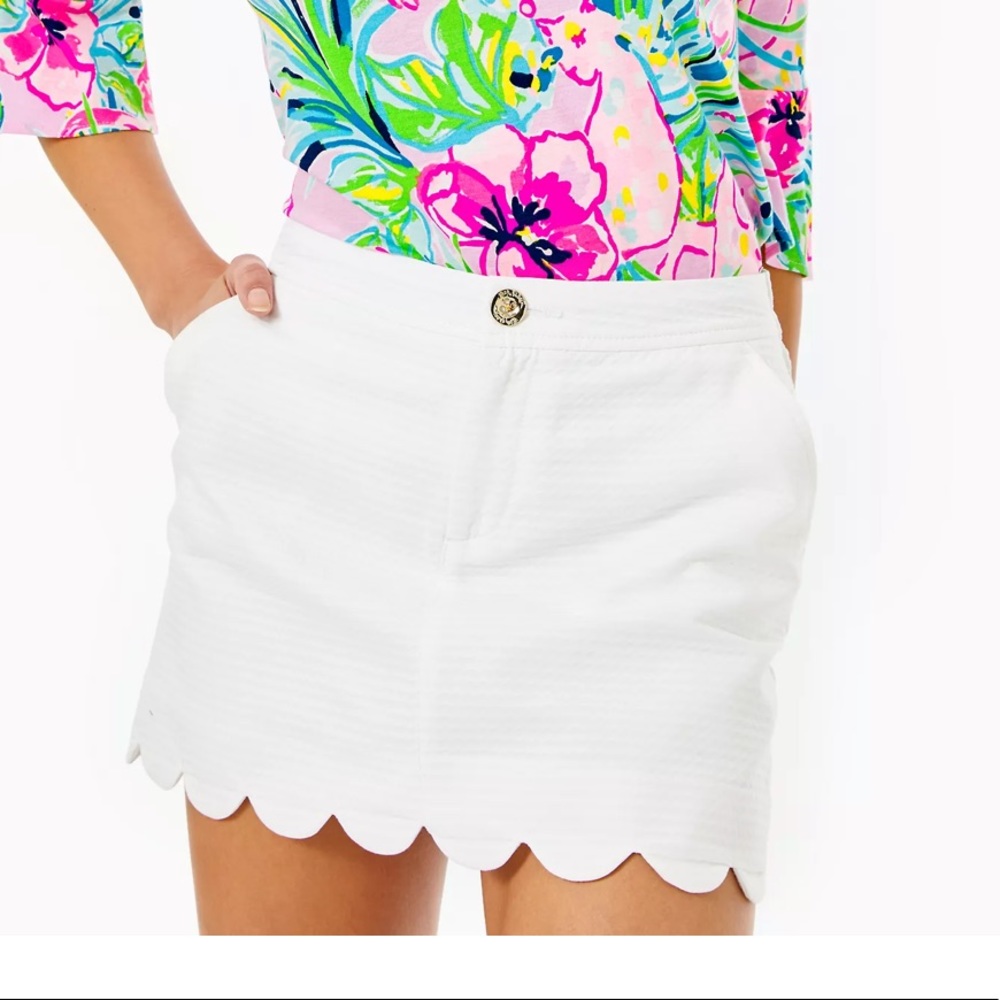 Lilly Pulitzer Colette Scallop Hem Skort